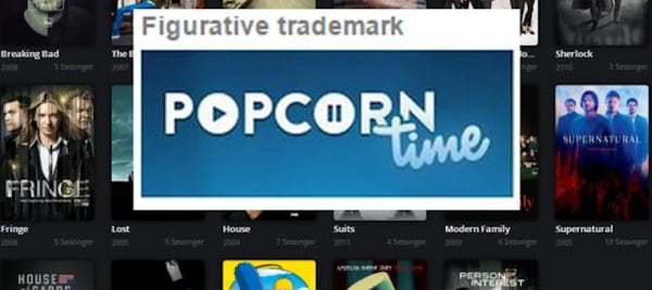 Bilde av popcorn time logo